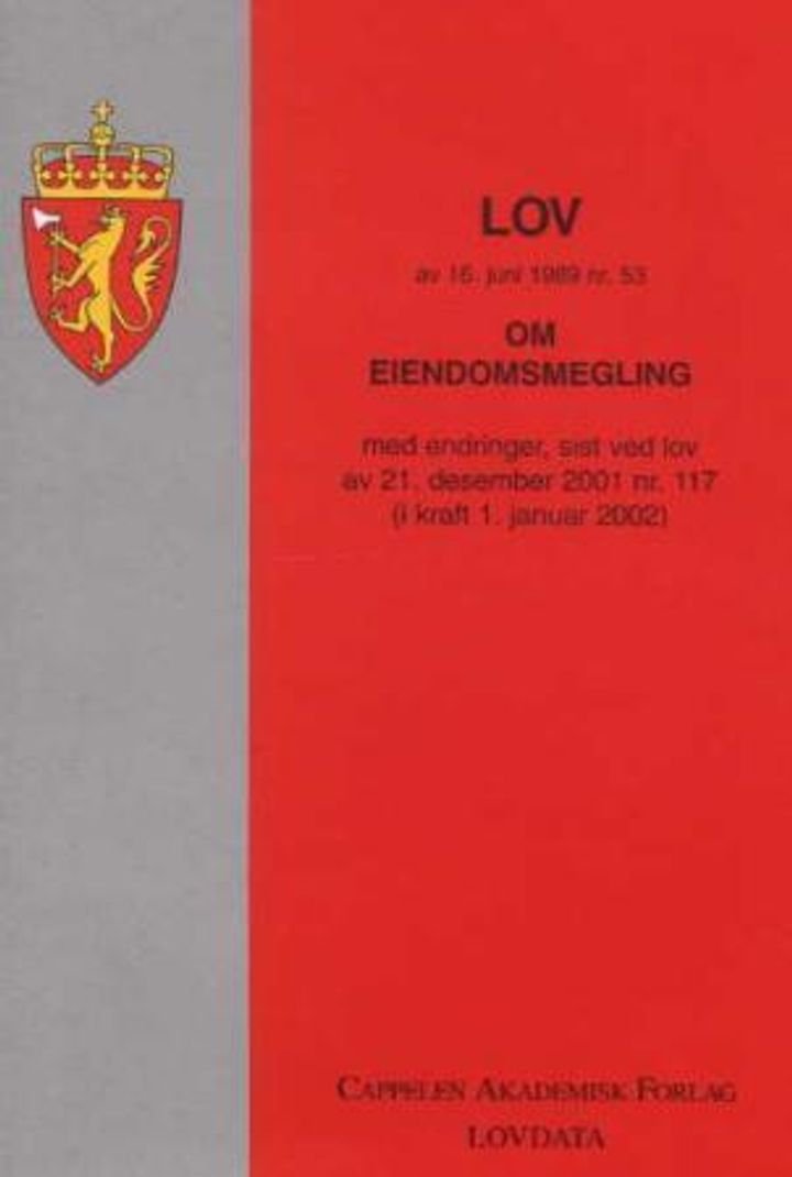 Lov om eiendomsmegling av 16. juni 1989 nr. 53 - med endringer, sist ved lov av 17. juni 2005 nr. 94 (i kraft 15. august 2005)