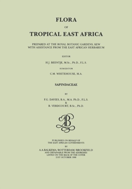 Flora of Tropical East Africa - Sapindaceae (1998)