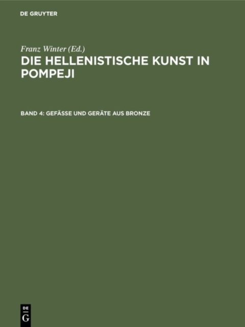 Gefasse und Gerate aus Bronze