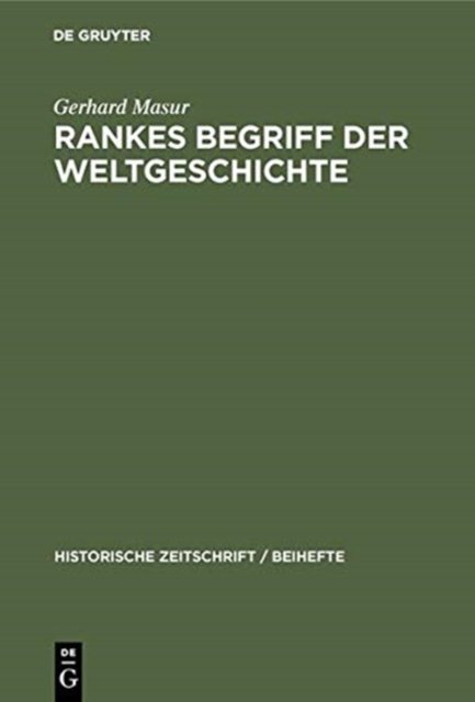 Rankes Begriff Der Weltgeschichte