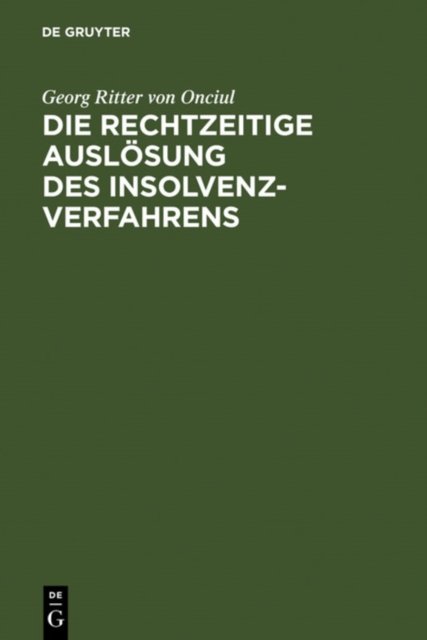 Die rechtzeitige Auslosung des Insolvenzverfahrens
