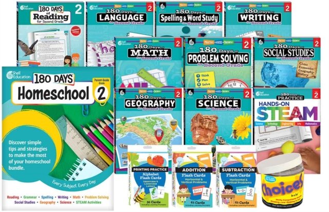 180 Days™: Homeschool Grade 2 Set