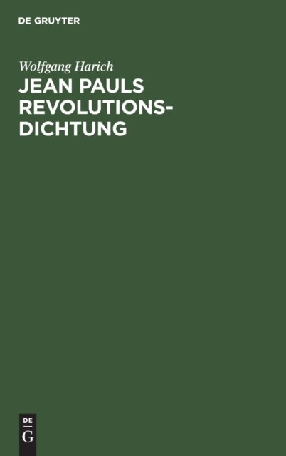 Jean Pauls Revolutionsdichtung