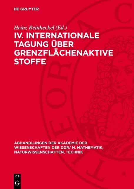 IV. Internationale Tagung über Grenzflächenaktive Stoffe
