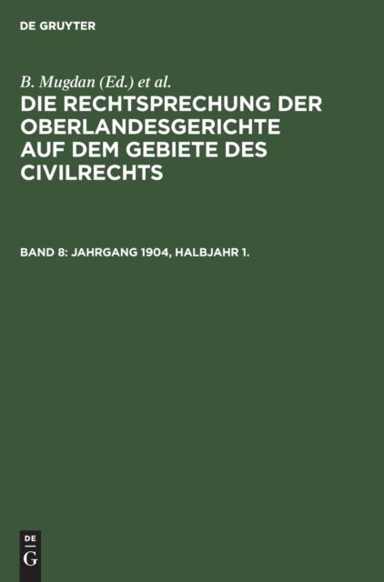 Jahrgang 1904, Halbjahr 1.