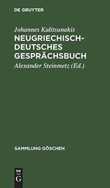 Neugriechisch-Deutsches Gesprachsbuch