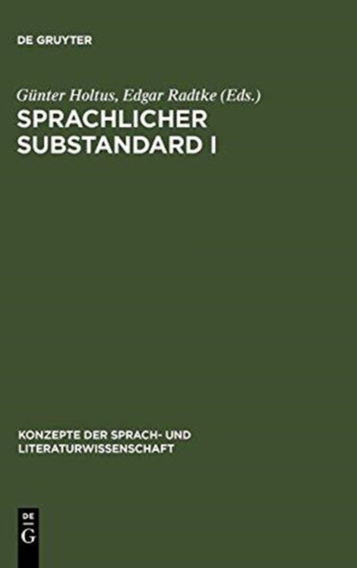 Sprachlicher Substandard I