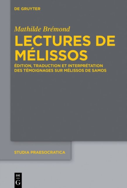 Lectures de Melissos