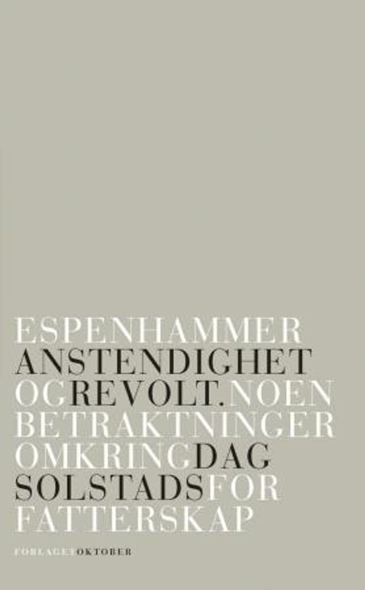 Anstendighet og revolt - noen betraktninger omkring Dag Solstads forfatterskap