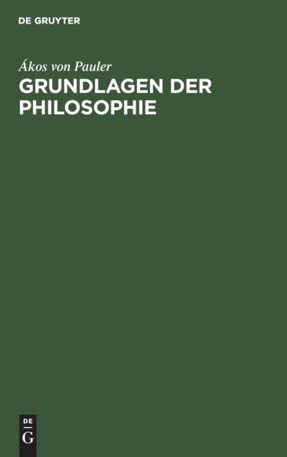 Grundlagen der Philosophie
