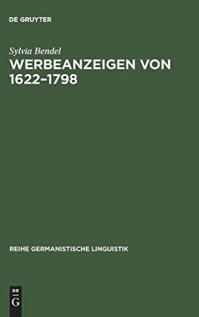 Werbeanzeigen von 1622–1798