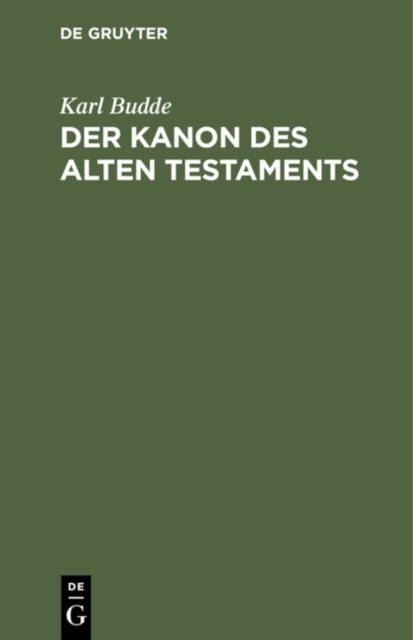 Kanon des Alten Testaments