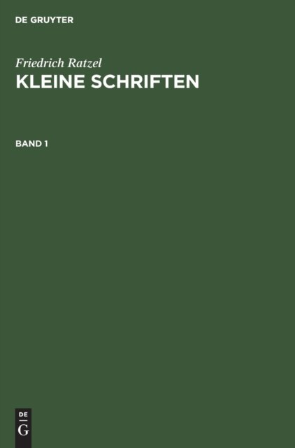 Kleine Schriften. Band 1