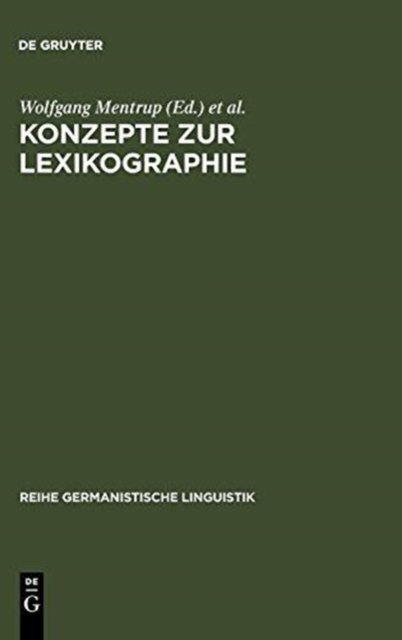 Konzepte Zur Lexikographie