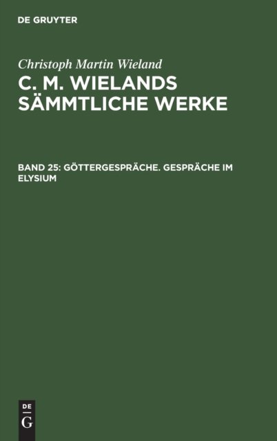 Gottergesprache. Gesprache Im Elysium