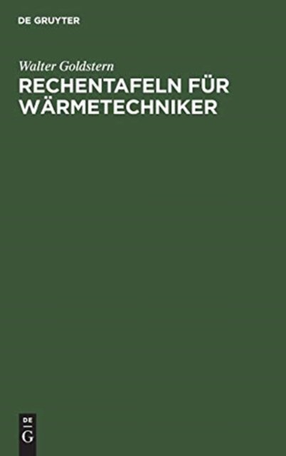 Rechentafeln Fur Warmetechniker