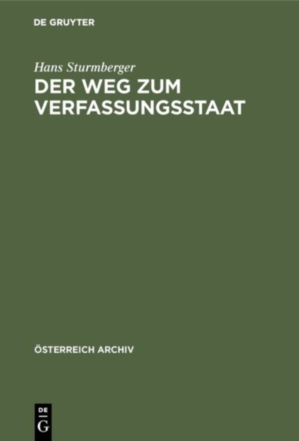 Der Weg Zum Verfassungsstaat