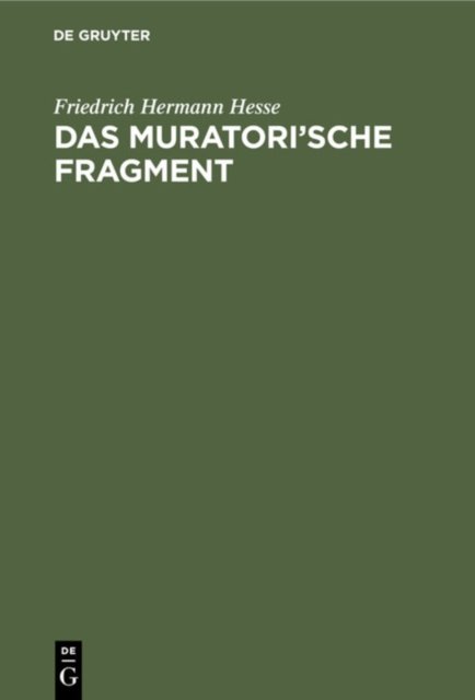 Muratori''sche Fragment
