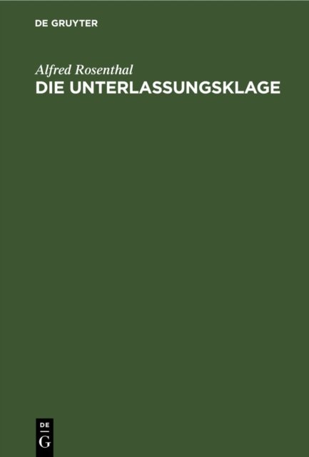 Unterlassungsklage