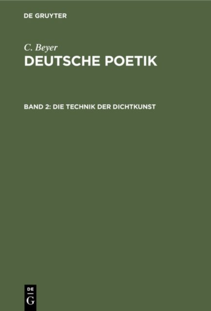 Die Technik Der Dichtkunst