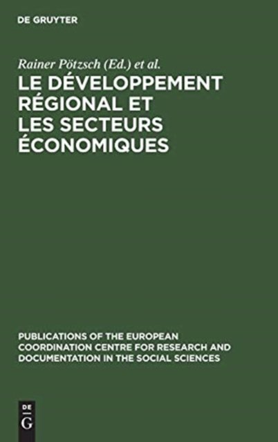 Le developpement regional et les secteurs economiques