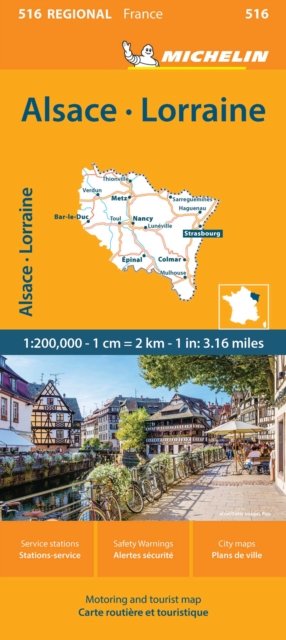 Alsace Lorraine - Michelin Regional Map 516