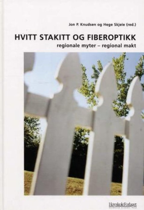Hvitt stakitt og fiberoptikk