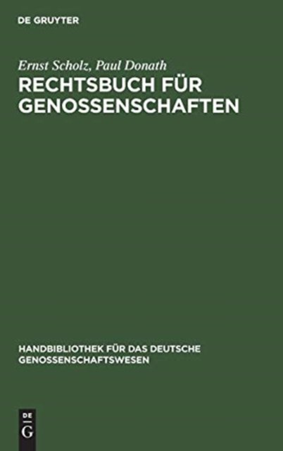 Rechtsbuch fur Genossenschaften