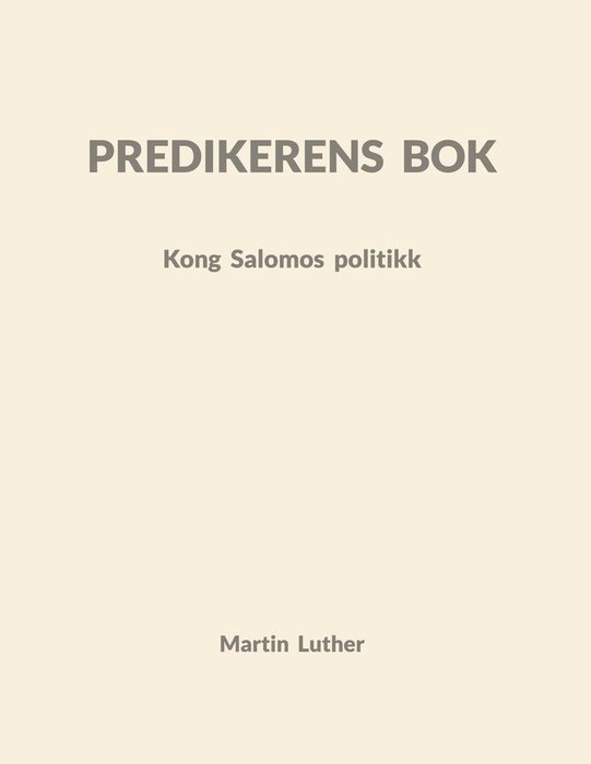 Predikerens bok