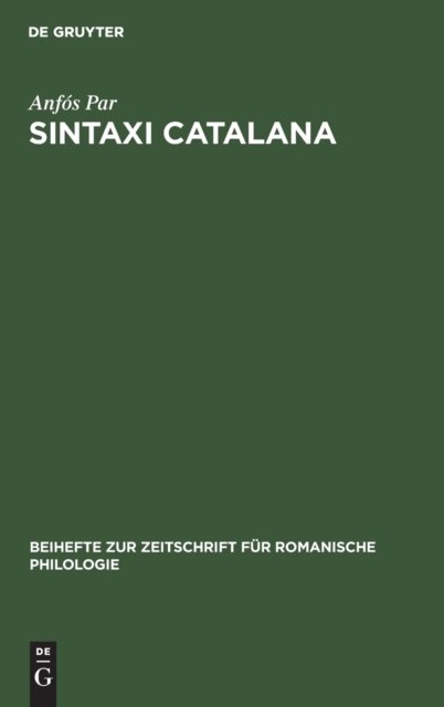 Sintaxi Catalana