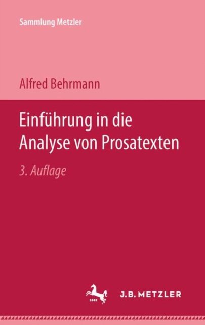 Einfuhrung in die Analyse von Prosatexten
