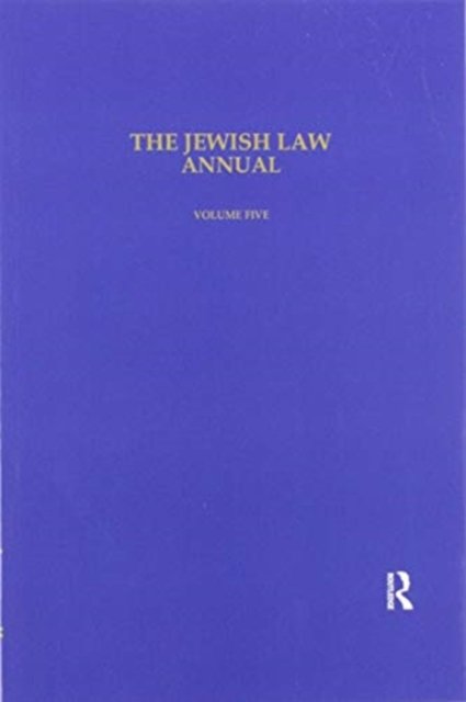 The Jewish Law Annual Volume 5