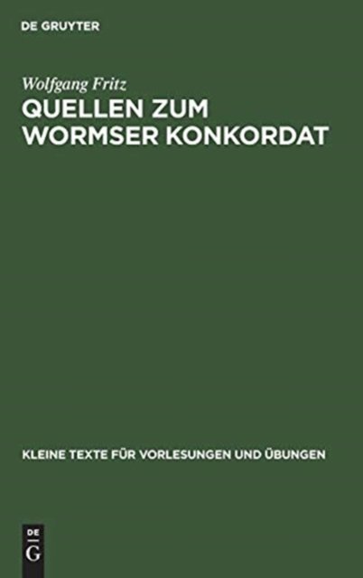 Quellen Zum Wormser Konkordat