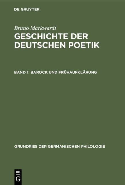Barock und Fruhaufklarung