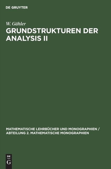 Grundstrukturen Der Analysis II