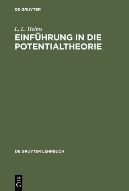 Einfuhrung in Die Potentialtheorie