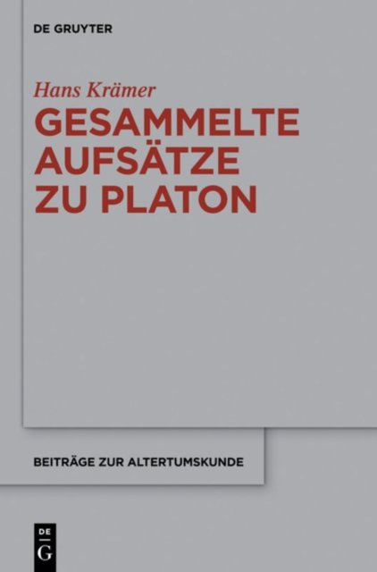 Gesammelte Aufsatze zu Platon