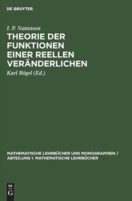 Theorie Der Funktionen Einer Reellen Veranderlichen