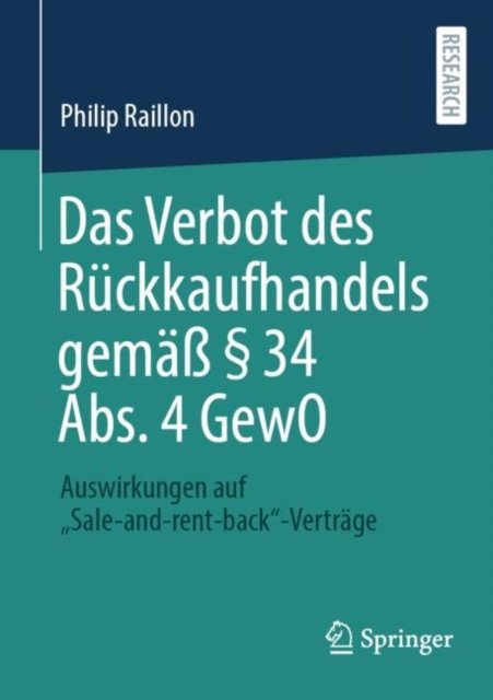 Das Verbot des Ruckkaufhandels gemaß § 34 Abs. 4 GewO