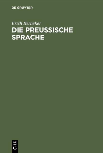 Die Preussische Sprache