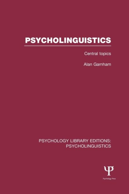 Psycholinguistics (PLE: Psycholinguistics)