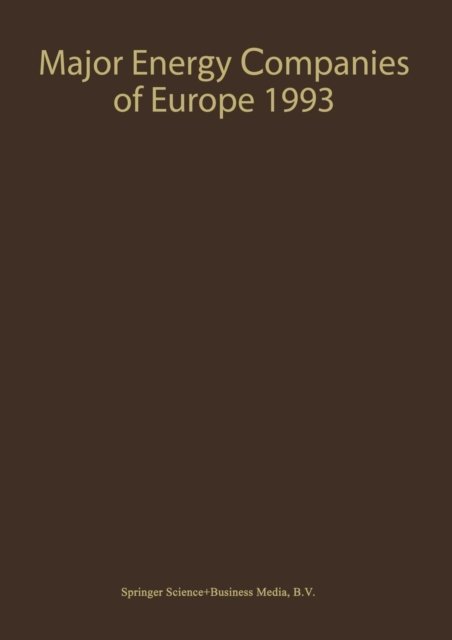 Major Energy Companies of Europe 1993