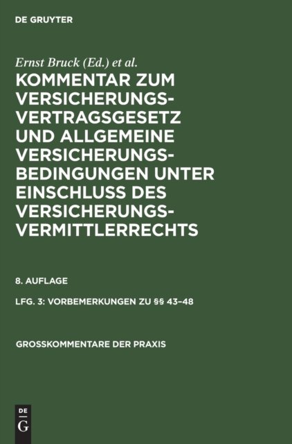 Vorbemerkungen Zu §§ 43-48