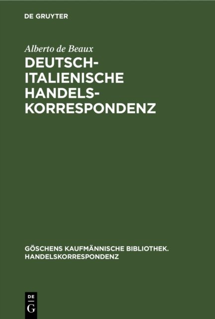 Deutsch-italienische Handelskorrespondenz