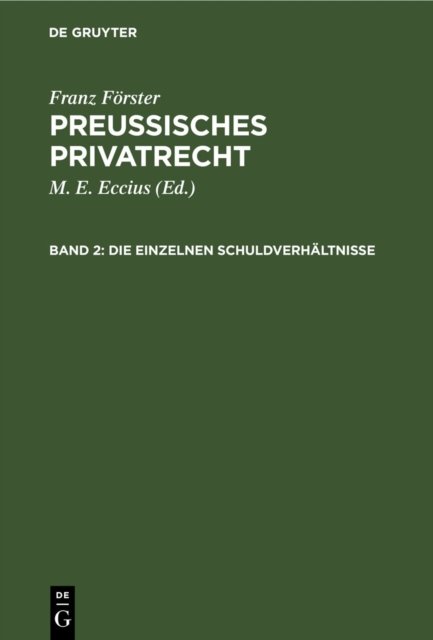 einzelnen Schuldverhältnisse