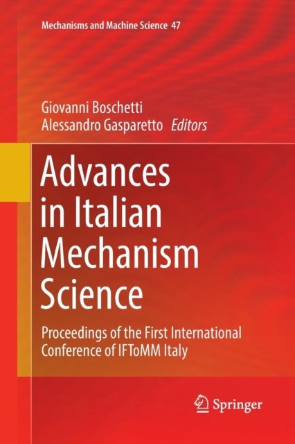 Advances in Italian Mechanism Science