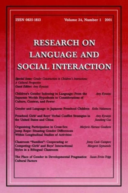 Gender Construction in Children''s Interactions