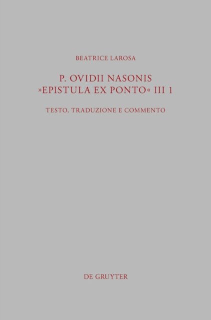 P. Ovidii Nasonis "Epistula ex Ponto" III 1