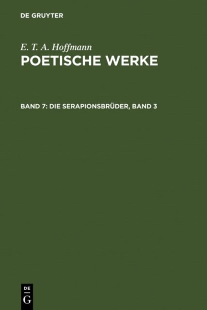 Die Serapionsbruder, Band 3