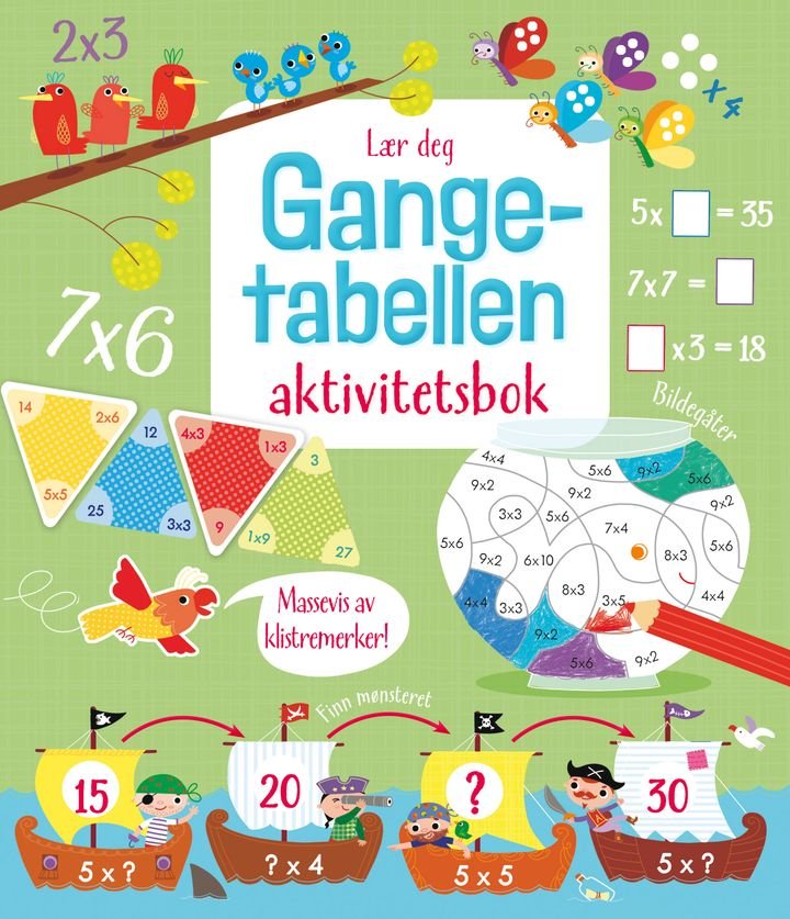 Lær deg gangetabellen - aktivitetsbok